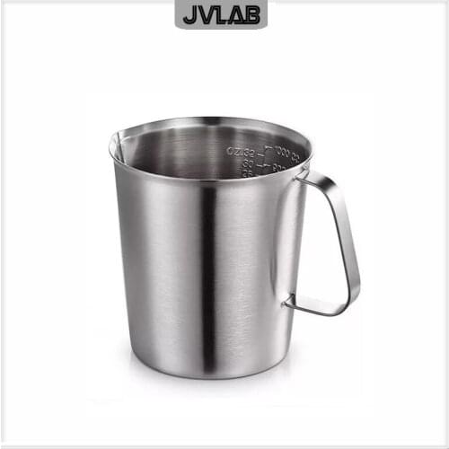 Stainless Steel Measuring Cup 1000 ml Milk Tea Coffee Liquid Measuring Cup With Scale Food Grade 304 SUS Never Rust H eigh 130mm