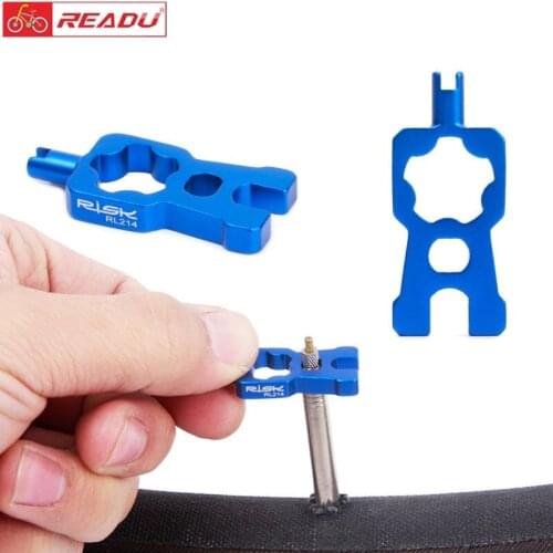 MTB Road Bike Portable Bicycle Valve Wrench Multifunction Schrader/Presta Valve Core Disassembly Installation Repair Tools