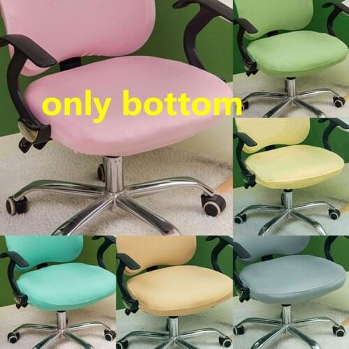 Office Chair Covers Elastic Stretch Computer Arm Chair Covers Anti-dust Universal Solid Color Seat Cover Cushion Home supplies