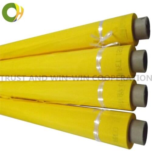Polyester Mesh, Free Shipping ! Yellow 77T-55Y-165cm-50mts