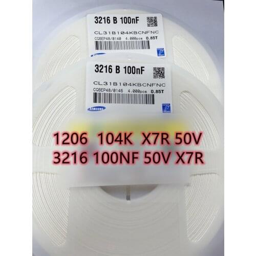 SMD capacitor 0805 223J 22nF 50V C0G ±5% GRM21B5C1H223JA01L CL31B104KBCNFNC 1206 104K 50V 100NF X7R K file 10% SMD ceramic capac