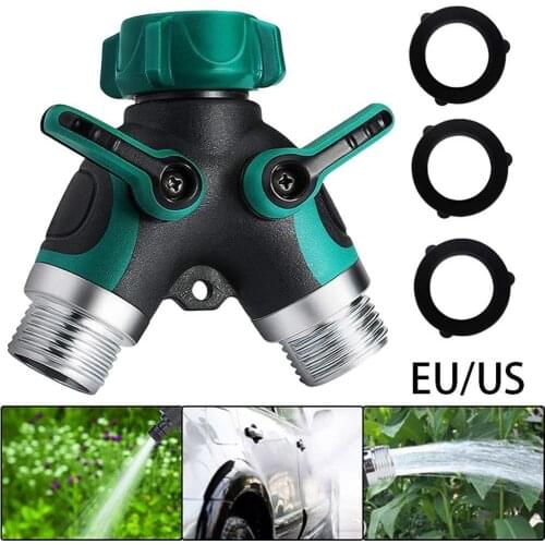 Home Gardening Garden Water Pipe Joint Y-type Double-pass Diverter Irrigation Quick Joint Fitting Water Divider