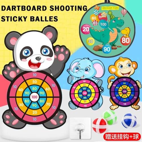 Shooting Sports Dartboard Board Games Dinosaur Sticky Balles Target Catchball Throw Creative Outdoor Interactive toys for kid