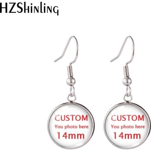 Glass Cabochon Earrings Custom Handmade Craft Jewelry omg