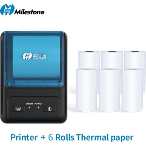 Milestone Wireless Receipt Portable Bluetooth Printer MHTt-P11 Commercial Printing Mini Android 58mm Thermal Sublimation Machine