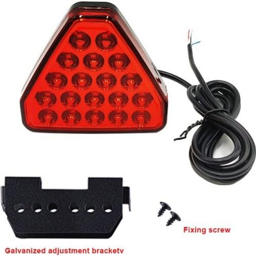 Rear Warning Light Car and Motorcycle LED Rear Fog Lights Triangle LED Brake Warning Lights Strobe Lights Rear Tail Lights