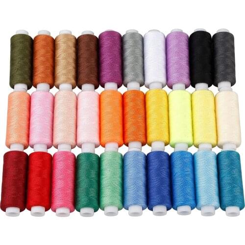 1-39 Pieces Of Polyester Yarn Sewing Thread Hand Embroidery 200 Yards Set Durable Sewing Craft Tools Handmade Household Ltems
