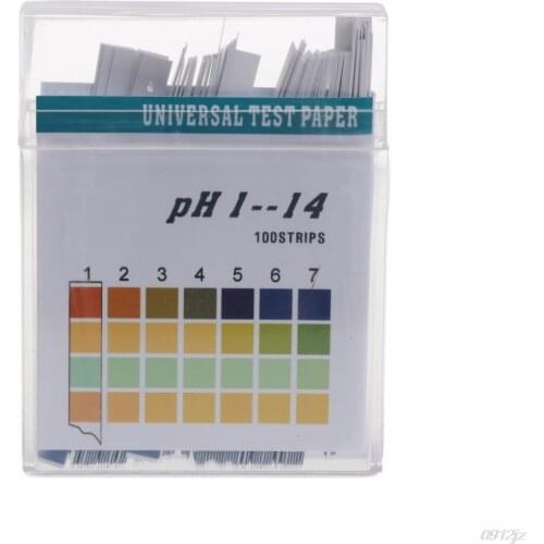 100 Strips 1-14 PH Alkaline Acid Indicator Paper Water Saliva Litmus Testing Kit Tester Tools For lishao home improvement