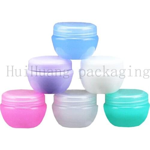 100pcs 5g 10g 20g Cream Plastic Makeup PP jar containers,Empty Cosmetic Container,Small Nail Art Cans,MINI Cream Jar