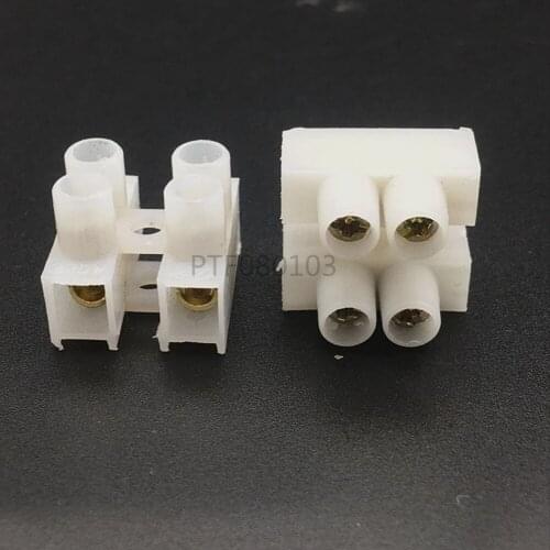 100pcs/Batch 10A-2P Bit 250V High Voltage Zinc Alloy Linker Push Transparent White Terminal of Fast Wire and Cable Connector
