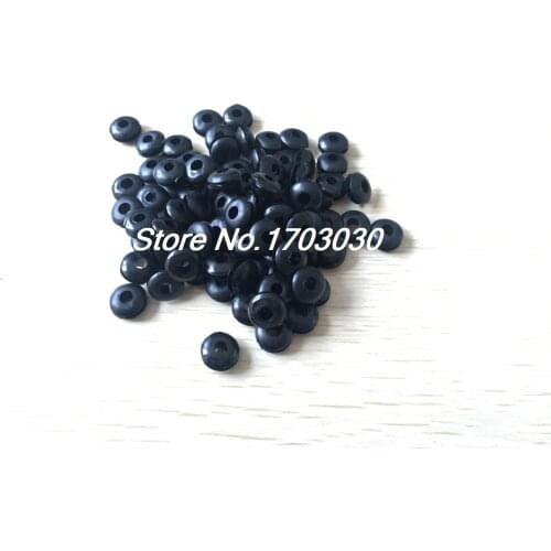 100 PCS 4mm Inner Diameter Rubber Cable Wiring Grommets Gasket Ring