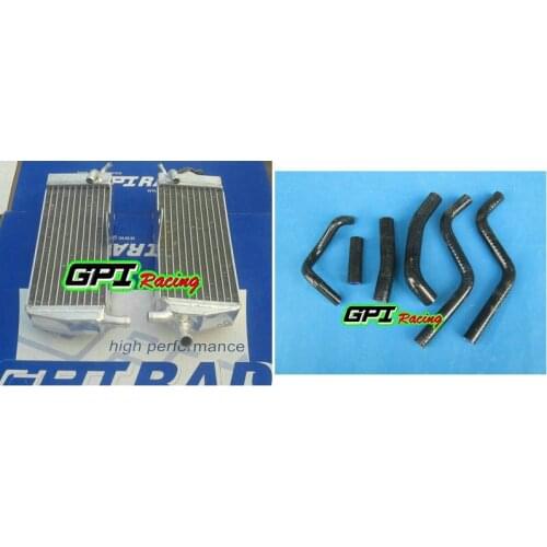Aluminum racing Radiator +BLACK BLUE HOSE for HONDA CR250 CR 250 CR250R CR 250R 88-89 1988 1989 NEW