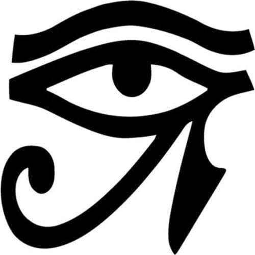 HotMeiNi 12.5*12.5CM Eye of Horus Car Sticker Protection of The Rights of The Supreme Gods Motorcycle Car Stickers And Decals