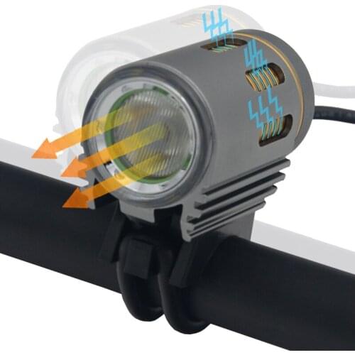 Free Shipping Mountain bike accessories XM-L2 LED bicycle Front Flashlight Lamp With 8.4V Battery Pack & Charger