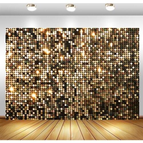 Glitter Disco Mosaic Photography Backdrop Light Spots Stars Adult Birthday Party Photo Background Prop Booth Decor Banner