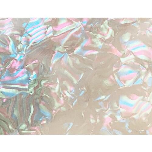 Acrylic-Celluloid Sandwich Color Sheets 3.0mm for Jewelries, Crafts, Art Works, Decoration - Pearly White (CL2203)