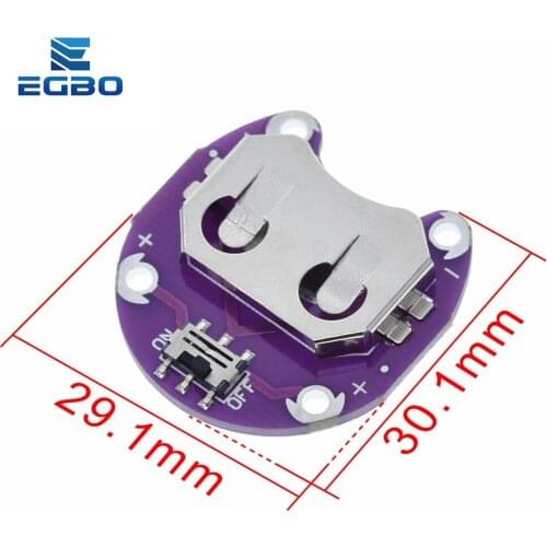 LilyPad Coin Cell Battery Holder CR2032 Battery Mount Module for arduino DIY KIT