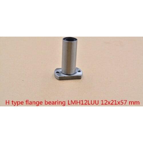 12mmx21mmx57mm LMH12LUU LMT12LUU oval flange long linear bearing for 12mm rod round shaft cnc 1pcs