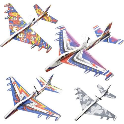 Electric hand throwing airplane hand throwing glider capacitor aircraft easy to fly and fall USB charging Childrens Toys gift