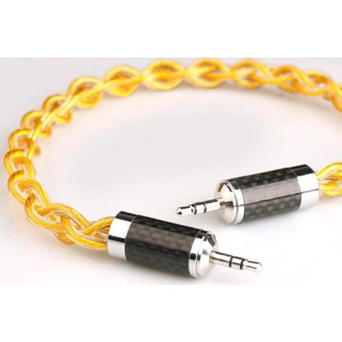 Xiao Fan D20 Gu 3.5mm to 3.5mm Custom interface Cable Aux Audio Cable for Car/Headphone/power amplifier/Oneplus 5t