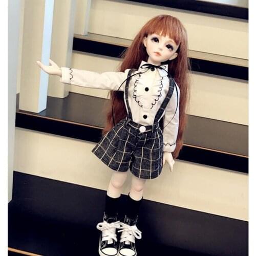 1/3 DD 1/4 MSD 1/6 YOSD Doll CLOTHES Sets Ladies British school uniform suit culottes BJD Doll accessories