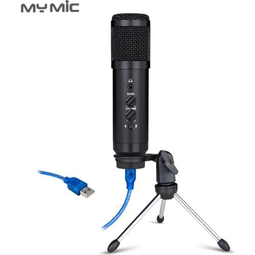 My Mic BM200U Reverberation Condenser Recording Studio USB Microphone With Tripod Stand For Computer