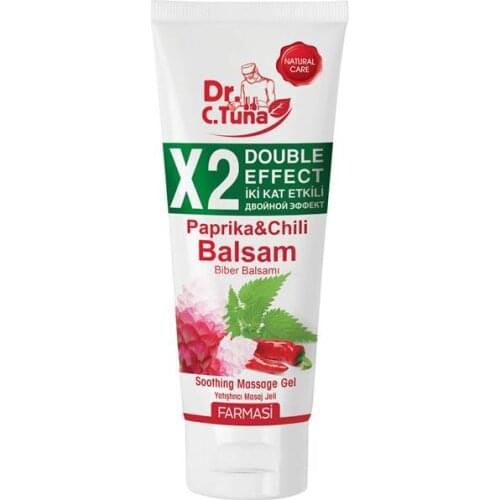 Pepper massage gel 250ml , Dr. C. TUNA ,Double action pepper massage gel,red pepper cream