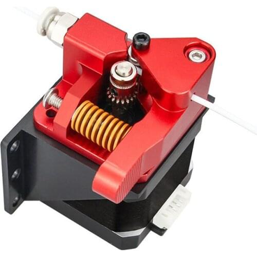 Aluminum Upgrade Dual Gear Mk8 Extruder for Extruder Ender 3 CR10 CR-10S PRO RepRap 1.75mm 3D Parts Drive Feed double pulley