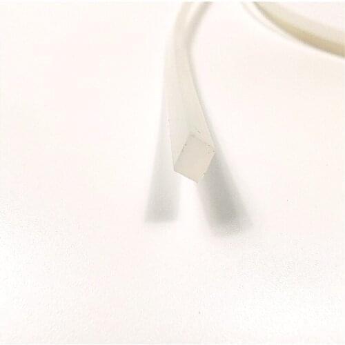 Length 1M to 20M White color solid square silicone strip square white silicone sealing strip white rubber sealing strip