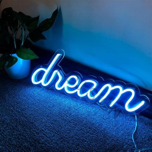 Custom-Led-Neon-Light-Signs Decoration For Room Decor Dream neon light Decoration