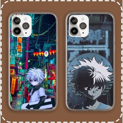 Anime Hunter Hunters Phone Case Transparent for iPhone 6 7 8 11 12 s mini pro X XS XR MAX Plus cover funda shell