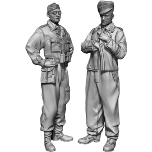 1/35 Resin Figure Model kits 2 figures Unassambled Unpainted GK kits 959
