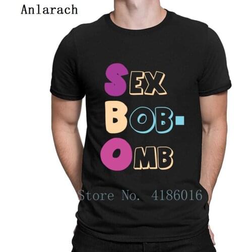 Scotter Pilgrim Knives Sex Bob Omb T Shirt Round Collar Original Spring Novelty Tee Shirt Interesting Authentic Custom Shirt