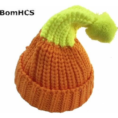 BomHCS Cute Candy-colored Beanie Womens Girls' Babys Hat Handmade Knitted Winter Thick Cap