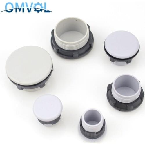 16mm 22mm 30mm Plastic Tube Plug Cap For Push Button Switch Box