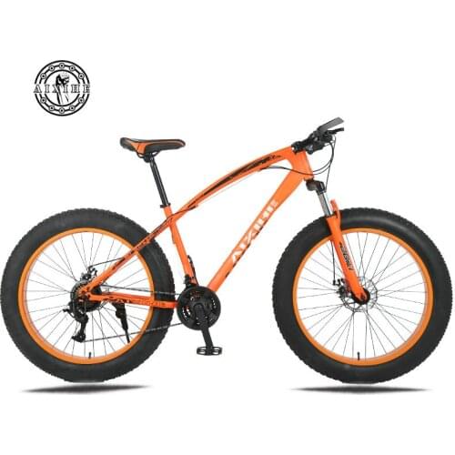 IXIHE 7/21/24/27 Speed Beach bike 4.0 super wide tires Mountain Bike Shock absorption men and women shifting Snow bike