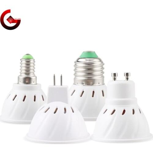 MR16 GU10 E27 E14 LED Spotlight Bulb 220V Bombillas LED Lamp 48 60 80 LED 2835 SMD Lampara Spot Light Cold/Warm white