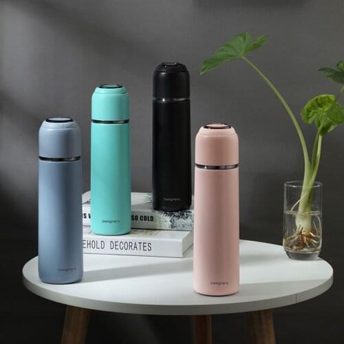 Vacuum Flask Insulation Water Bottle Thermos Cup Stainless Steel Portable Business Water Cup Thermos Bottle