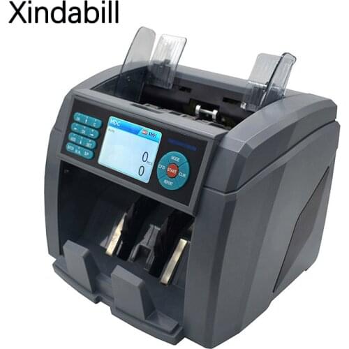 Xindabill 2 Cis Mix Value Counter Counterfeit Money Detector For 8-12 Kinds Currencies Sorting And Counting Money Counter