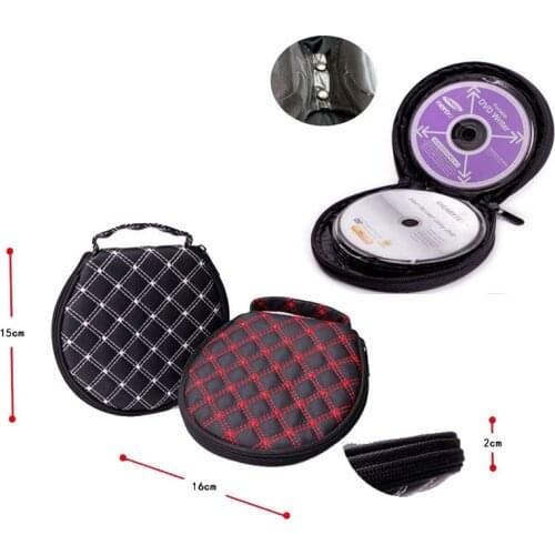 Ymjywl CD Case Capacity 20 discs CD High Quality Round DVD Box CD Bag For Car And Home Case