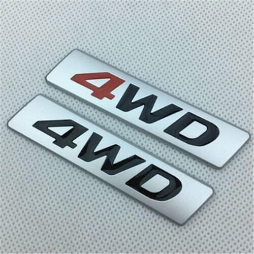 1pcs 3D Car Styling Metal 4WD sticker Car Side Fender Rear Trunk Emblem Badge Sticker Decals For Hyundai IX25 IX35 Tucson