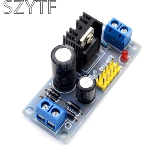 1pcs LM7805 7.5V-35V to 5V Step Down Converter 1.2A Regulator Power Supply Module