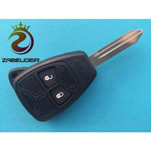 1Pc Of New Replacement 2/3 Buttons Remote Key Case Shell Keyless Uncut Blade For Chrysler Blank No Logo Car Accessories Parts