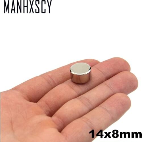 100pcs Neodymium N35 Dia 14mm X 8mm Strong Magnets Tiny Disc NdFeB Rare Earth For Crafts Models Fridge Sticking magnet 14x8mm