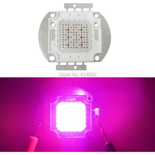 100W 7 Band Plant Grow Full Spectrum Led Emitter Lamp Light 660nm:620nm:450nm:417nm:730nm:380nm:590nm=46:22:13:9:6:2:2