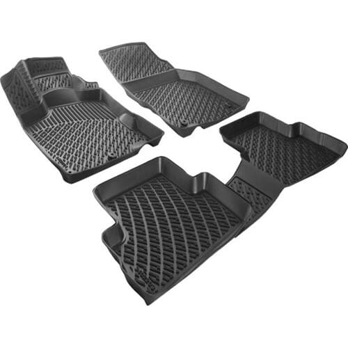 3D Molded Interior Car Floor Mat For Citroen C-Elysee Mat 3D Pool 2012 After Black