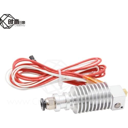 3D printer V5 12V / 24v J-head Hotend short-range / remote feeder extruder all metal throat for 1.75/3.0mm V5 heating block