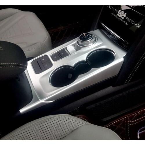 Abs Car Center Control Gear Panel Frame for Ford Kuga Escape 2019 2020 2021 Accessories Auto Sticker Carbon Fiber