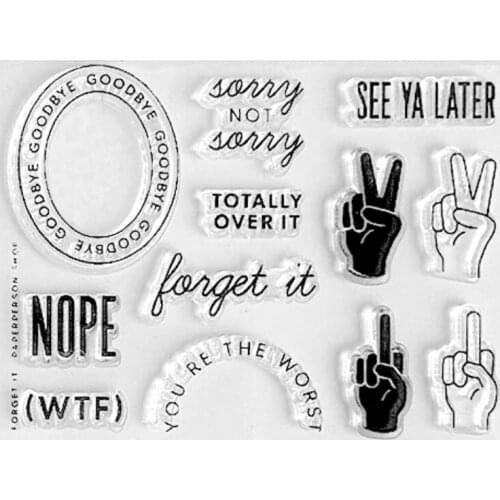 English Clear Stamp/Seal for DIY scrapbooking/photo album Decorative clear stamp sheets A6003