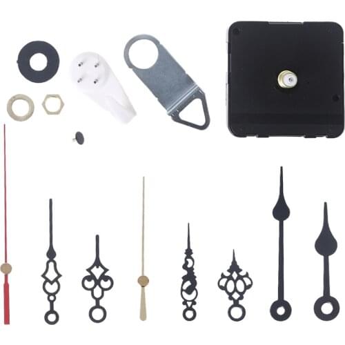 Retro Clock Movement Set with Different Size Clock Hands Mechanism DIY Kit Repair Replacement Parts Sweep Silent Wall